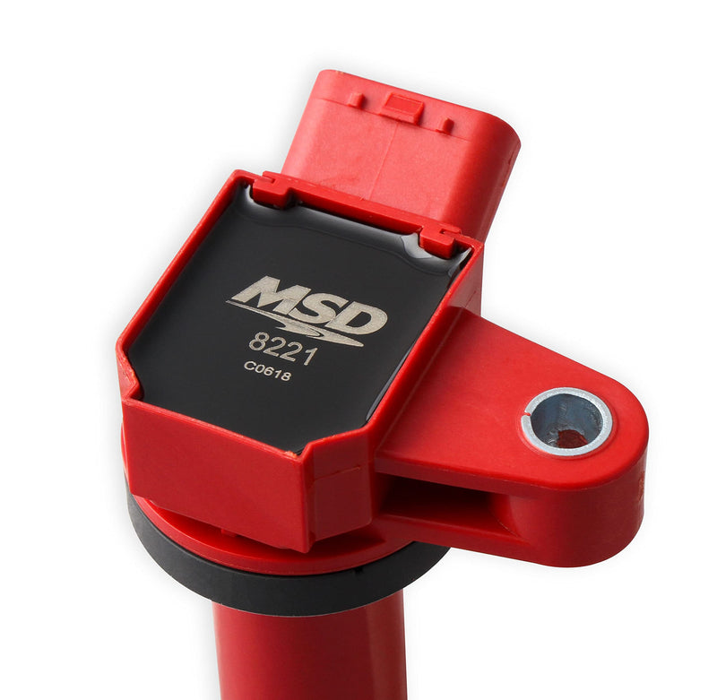 Ignition Coil MSD 8221, 98-10 Toyota/Lexus 4.7L V8, Red