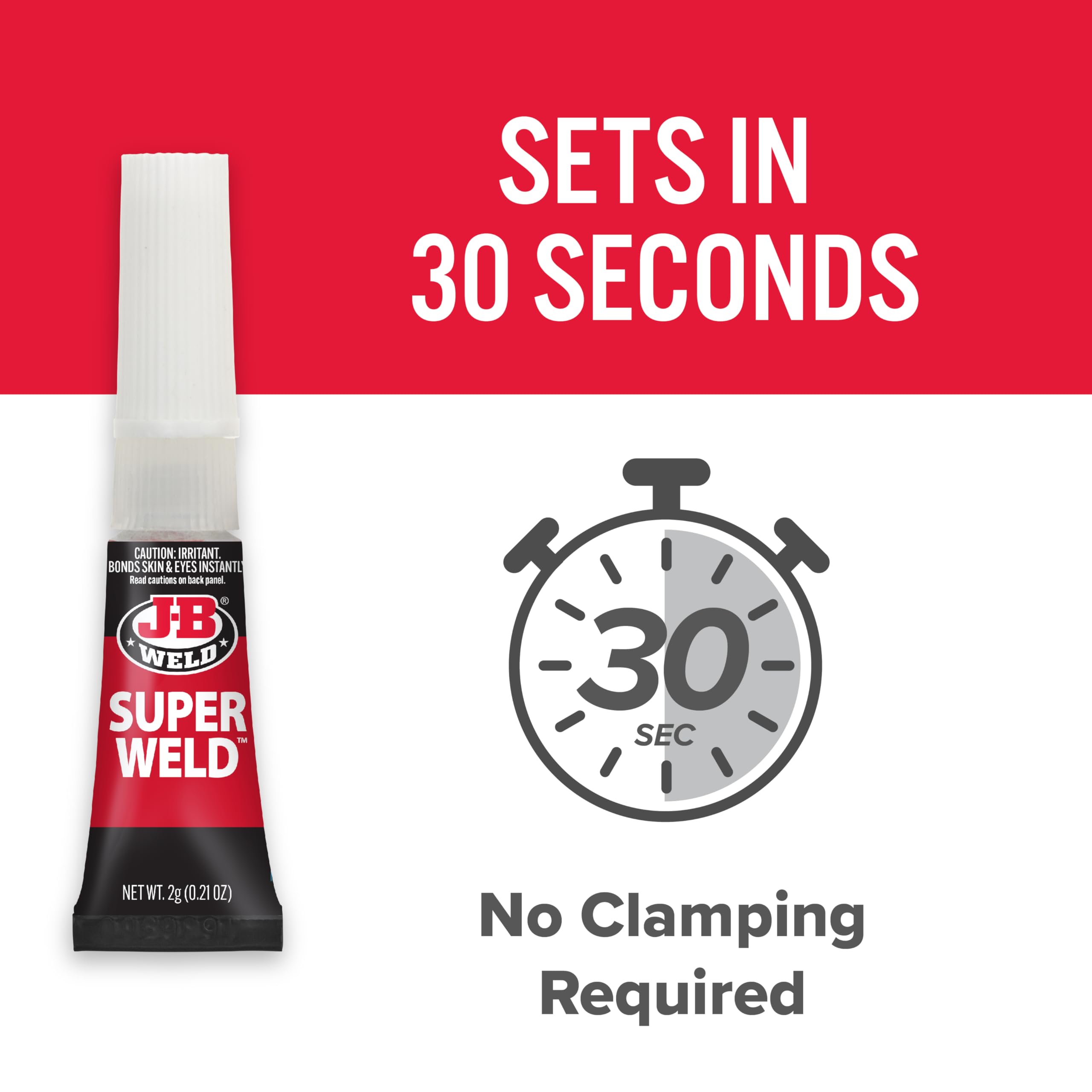 SuperWeld J-B Weld 33102 Glue - 2g Super Glue Tubes