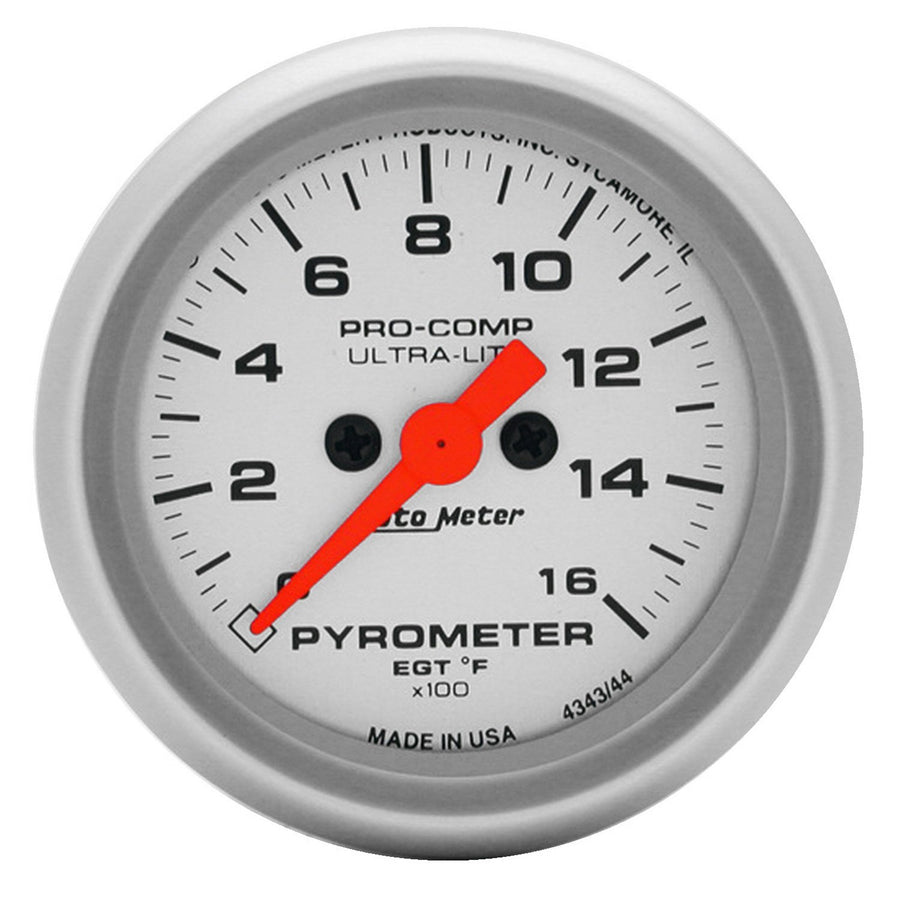 Auto Meter Ultra-Lite 4344 Electric Pyrometer Gauge Kit,2.3125 in.