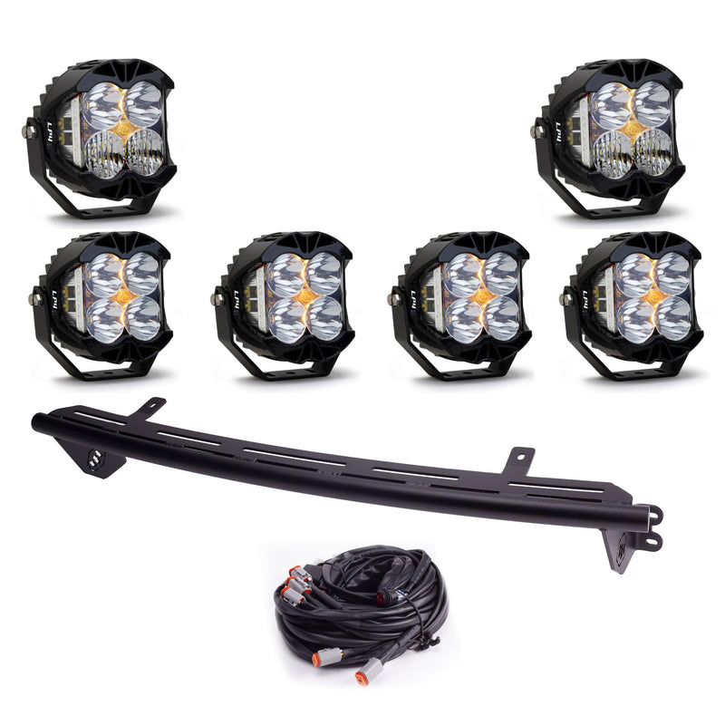 Baja Designs LP4 Pro LED Light Kit Bull Bar for Ford F-250/350 2023+ with Toggle - (Multi-Pattern - Clear)