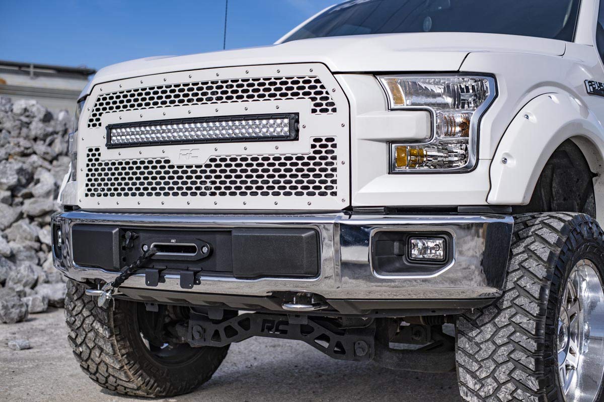 Hidden Winch Mounting Plate Rough Country for 2015-2020 Ford F-150 | V8-51007