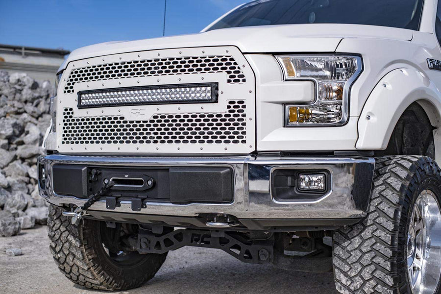Hidden Winch Mounting Plate Rough Country for 2015-2020 Ford F-150 | V8-51007