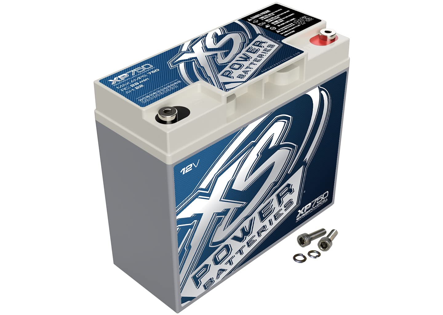 XP Series XS Power 12V 750 Amp AGM Supplemental Battery with M6 Terminal Bolt