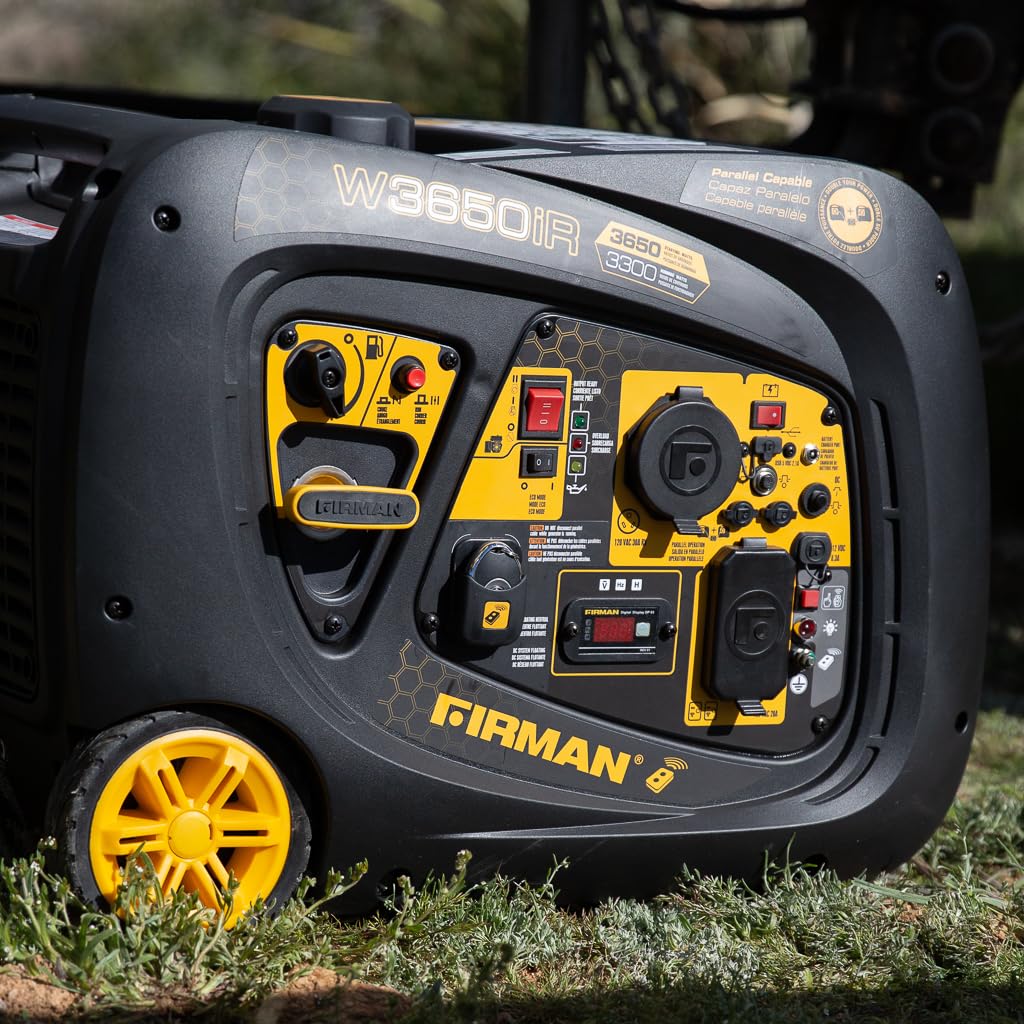 Gas Generator Firman W03383 Remote Start - 3650/3300W