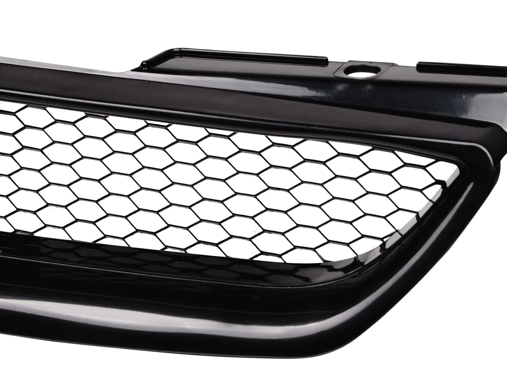 TR Mesh Front Hood Bumper Grille Armordillo 7148949 - Matte Black Fits 1998-2002 Honda Accord