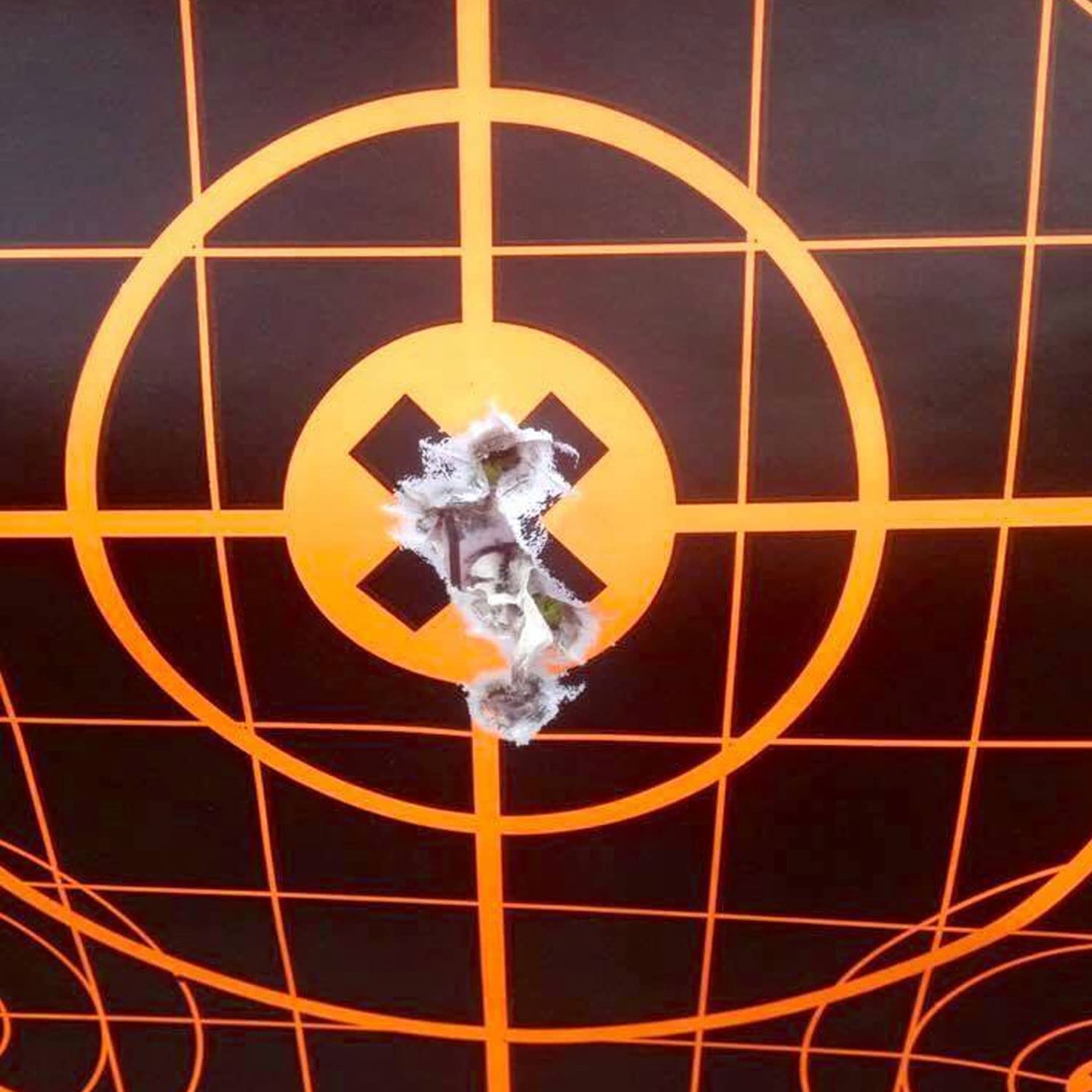 Birchwood Casey Always Flat Big Burst Revealing Sight in Adhesive Back Shooting Training Reactive 12" Targets | Pack of 3