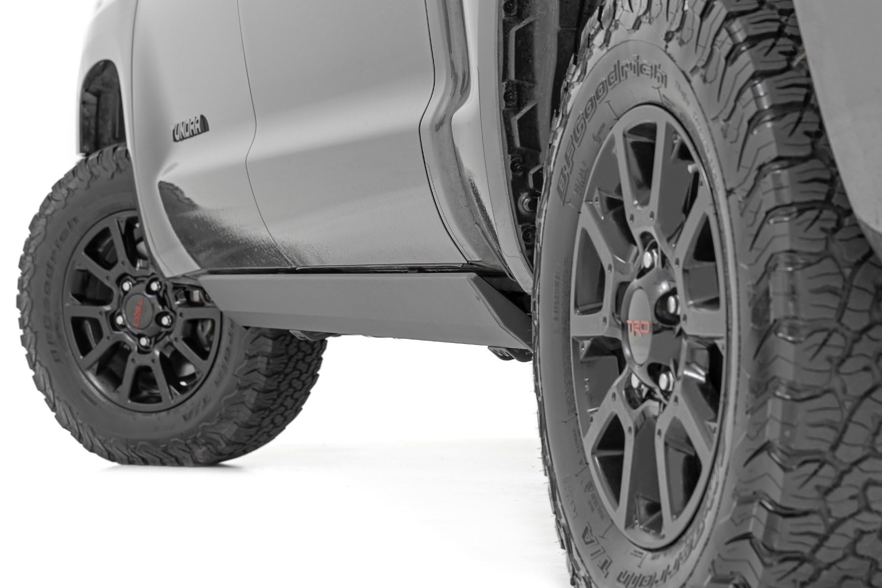 Power Running Boards Rough Country with LED Step Lights for Toyota Tundra, Double Cab (2007-2021) - Dual Motor i-Force Electric Powerstep Board & Retractable Truck Steps