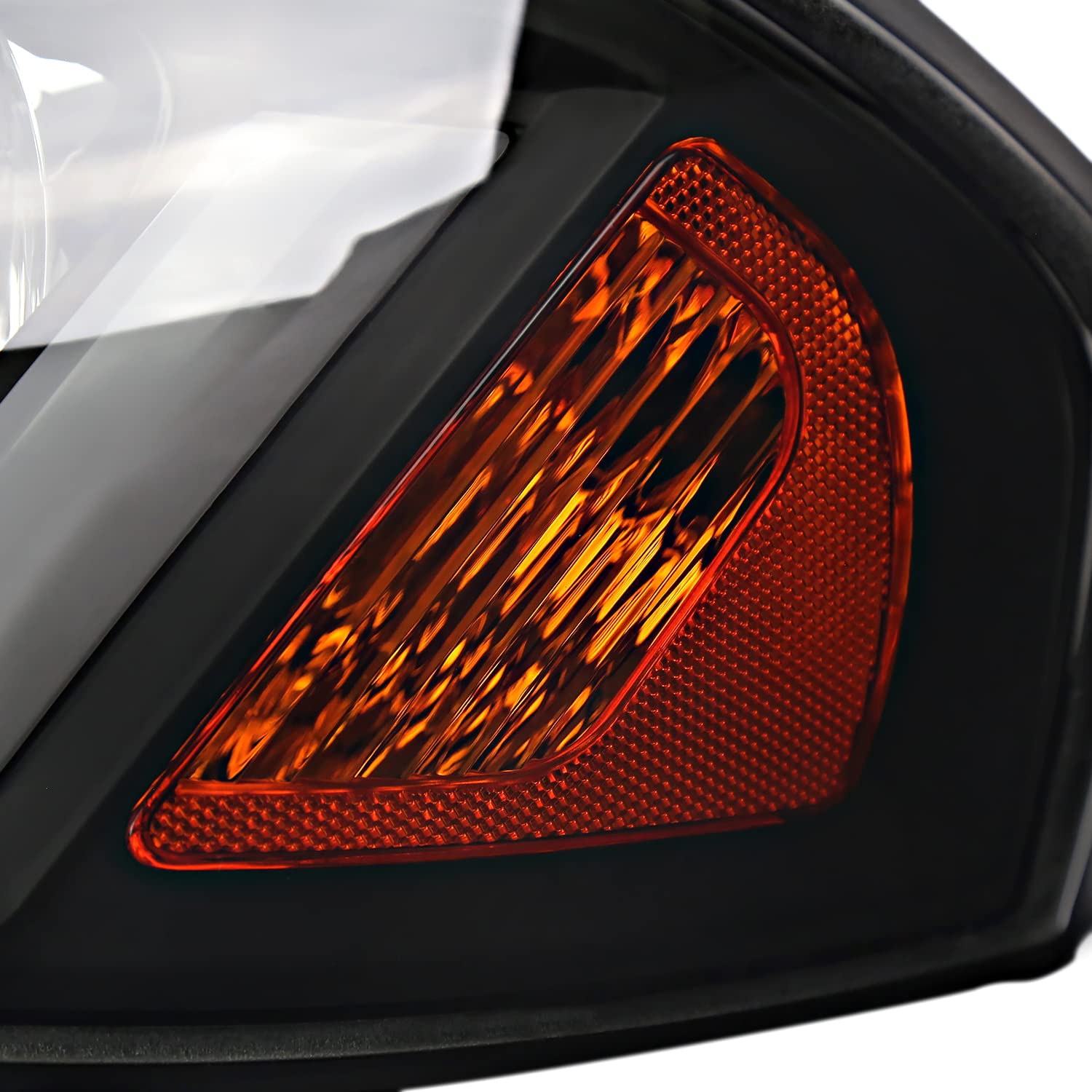 Black Smoke LED Tube Headlights SPEC-D TUNING Compatible with 2000-2005 Chevy Impala, Left + Right Pair Headlamps Assembly