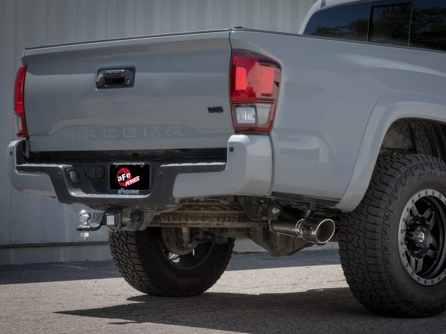 aFe Power 2-1/2 IN to 3 IN Apollo GT Series 409 SS Cat-Back Exhaust System w/Black Tip Fit Toyota Tacoma 16-22 L4-2.7/V6-3.5L 49-46063-B