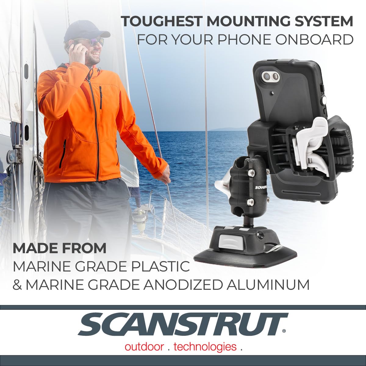 ROKK Mini Phone Mount kit Scanstrut with Self Adhesive Base