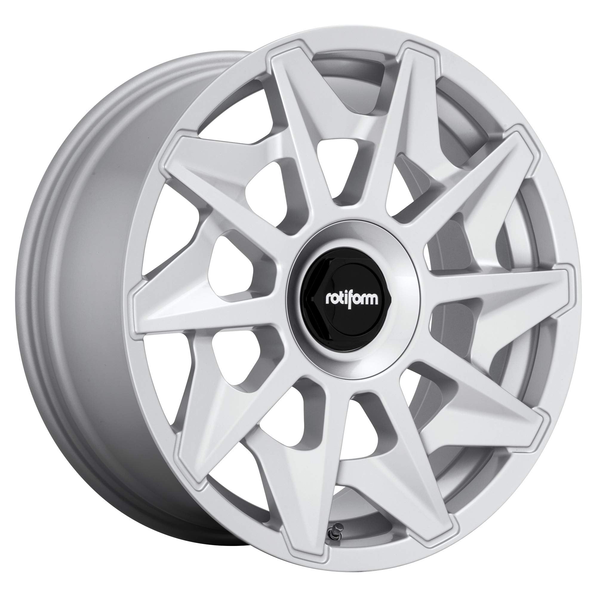 18x8.5 Rotiform cvt 5x112 45et 66.56mm gloss silver wheel