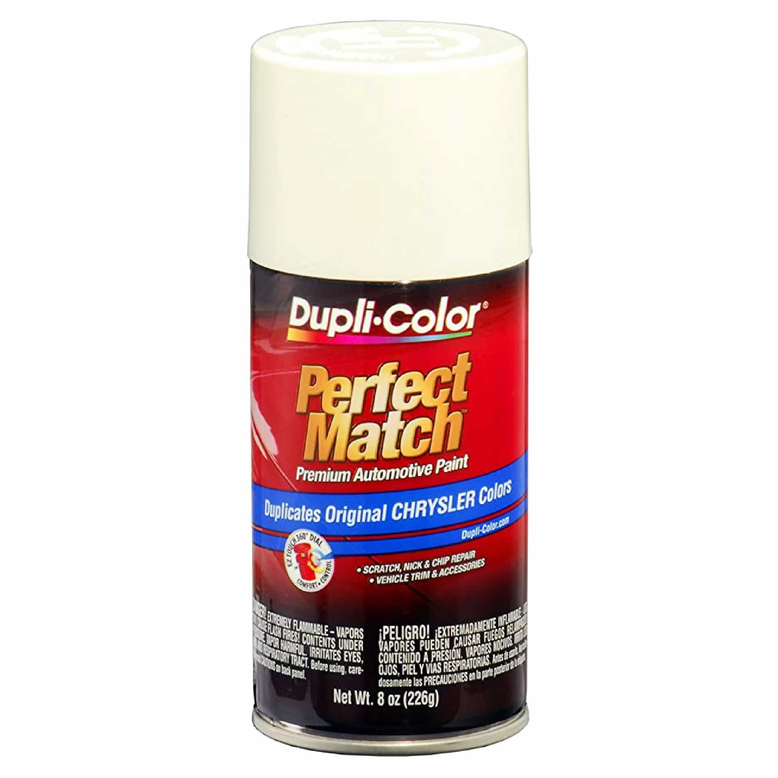 Chrysler Stone White, PW1 – Dupli-Color EBCC04077 Perfect Match Automotive Spray Paint – 8 oz. Aerosol Can