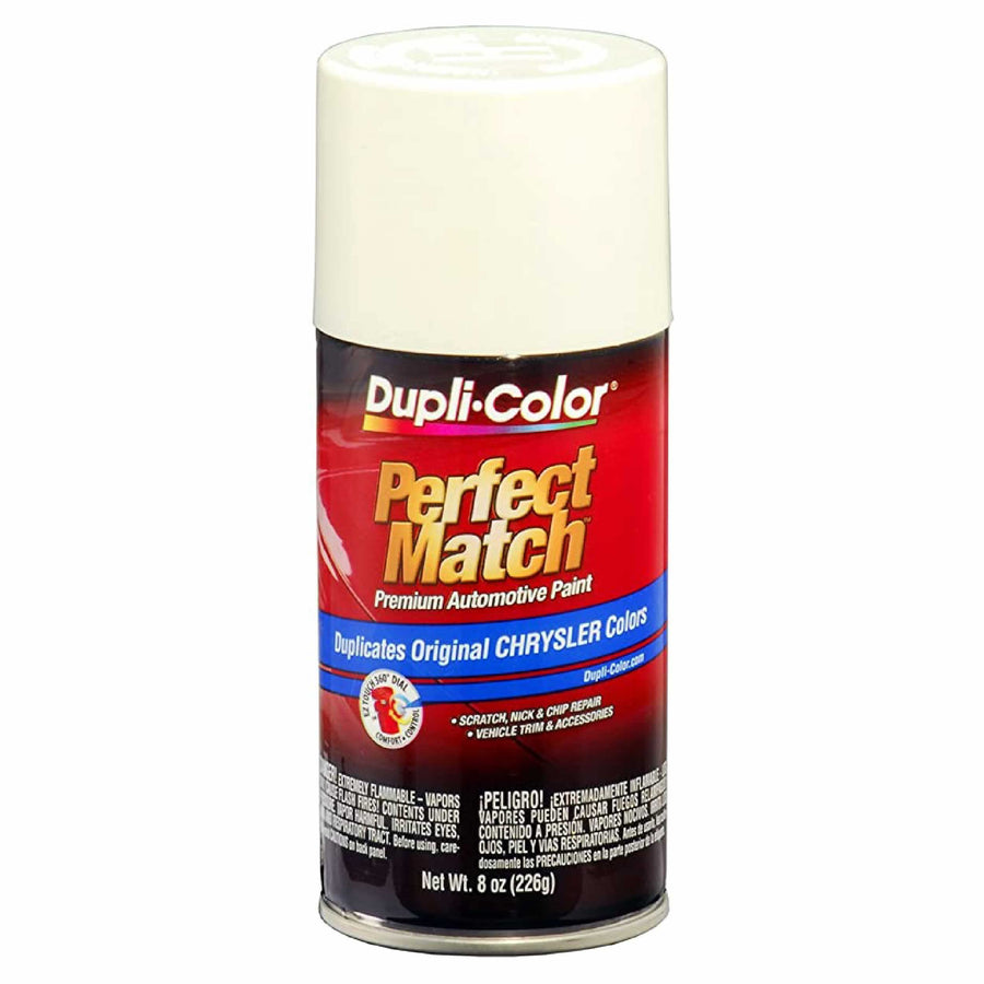 Chrysler Stone White, PW1 – Dupli-Color EBCC04077 Perfect Match Automotive Spray Paint – 8 oz. Aerosol Can