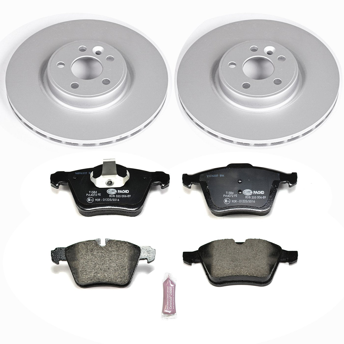 Euro-Stop Power Stop ESK5978 Brake Kit Front For Volvo S60 2011-2014, Volvo S80 2007-2014 [Model Specific]