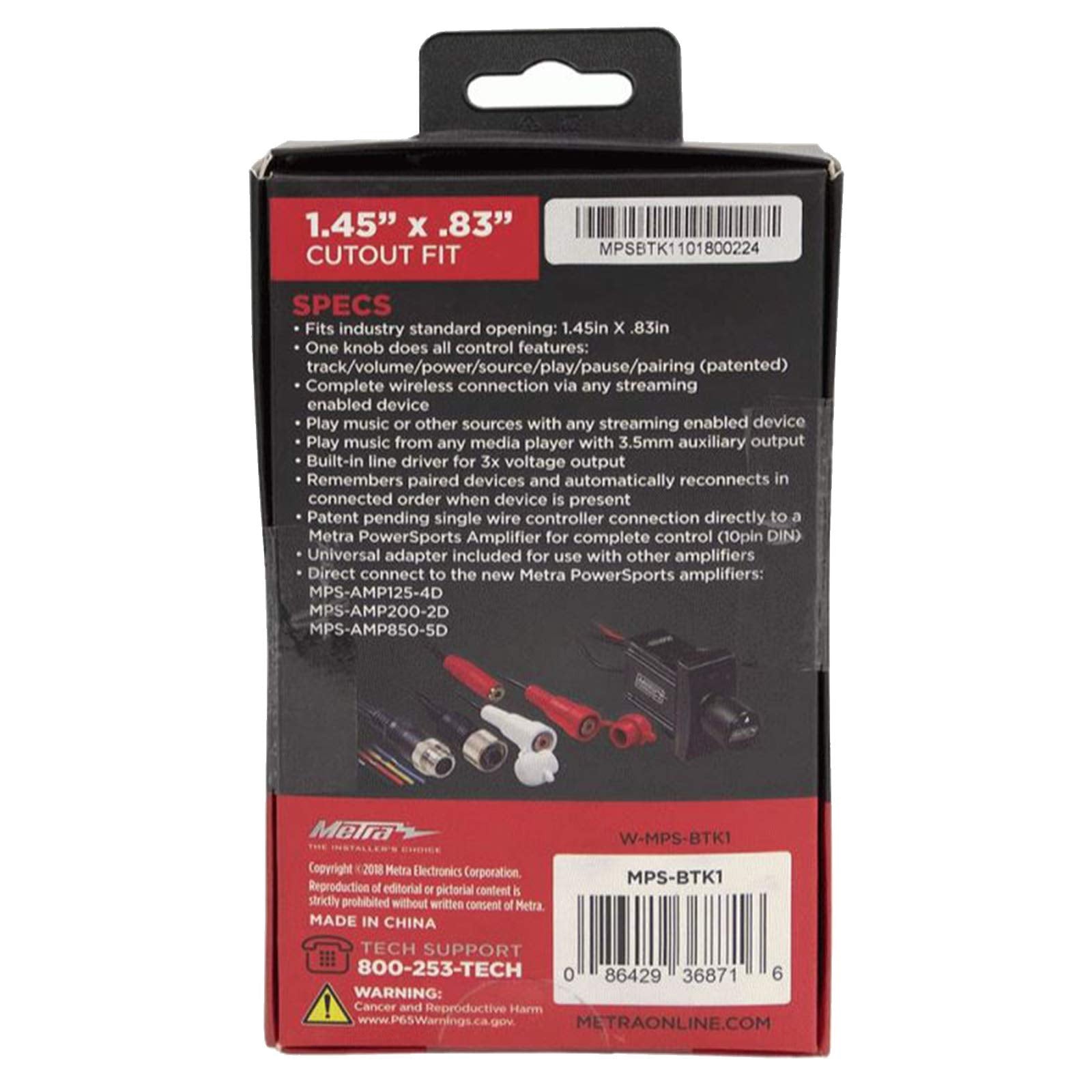 Metra Electronics - Bluetooth Wireless Controller (MPS-BTK1) Powersports Products