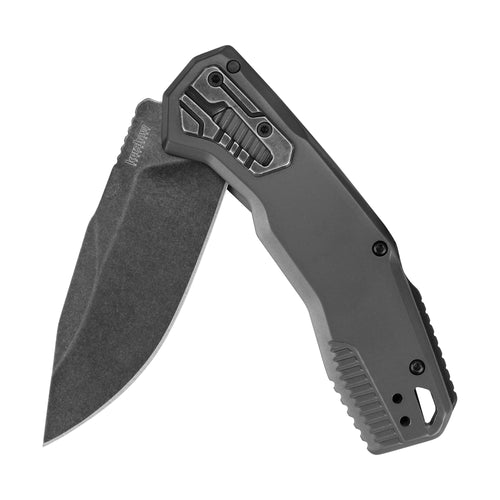 Cannonball Kershaw Pocket Knife, 3.5" D2 Carbon Steel Drop Point Blade, SpeedSafe Assisted Opening with Flipper, Frame Lock, EDC