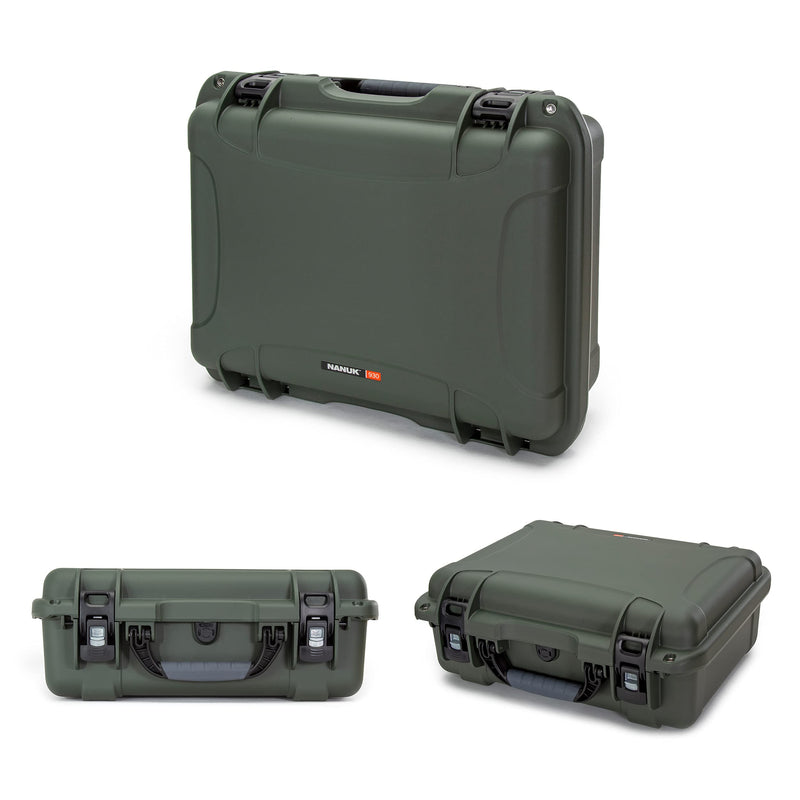 Waterproof Nanuk 930 Hard Case with Padded Dividers - Olive