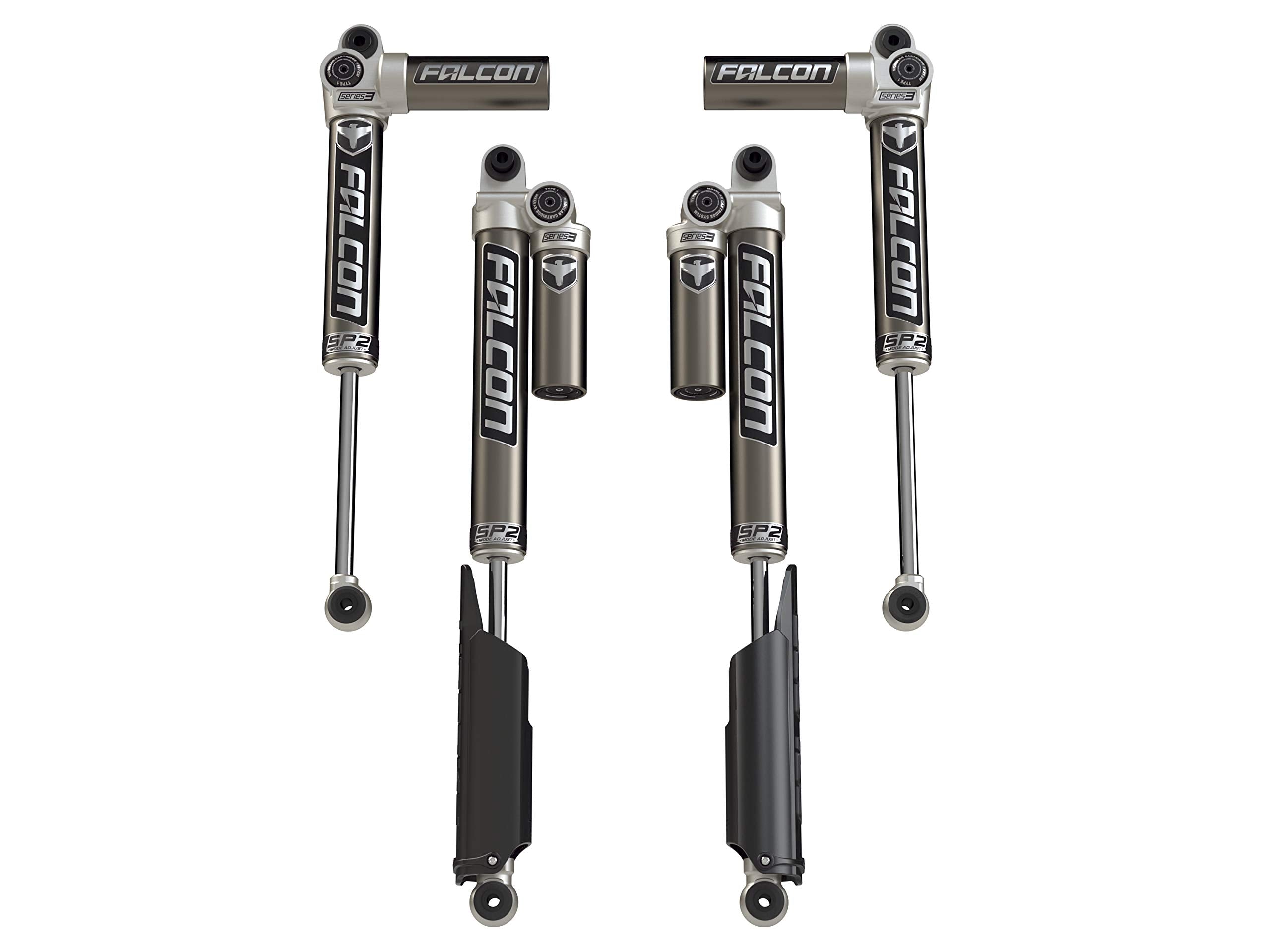 Falcon JLU 4-Door SP2 3.1 Piggyback Shocks (2-4.5” Lift)
