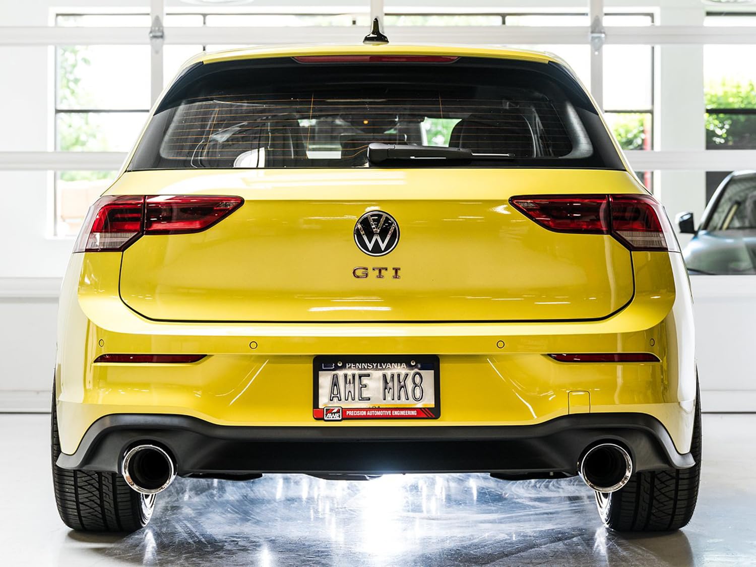 AWE 2022 MK8 VW GTI Track Edition Exhaust - Chrome Silver Tips