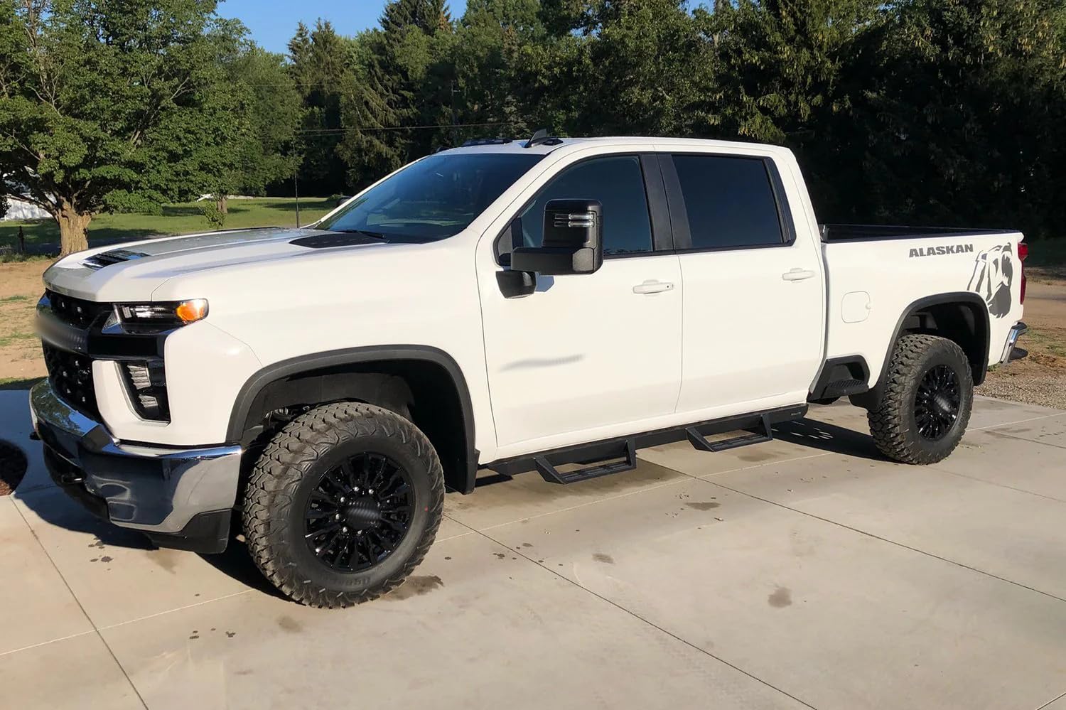 Black Magnum RT Gen 2 Drop Steps Running Boards Compatible with Crew Cab 2019-2026 Silverado Sierra 1500 and 2020-2026 2500/3500 HD