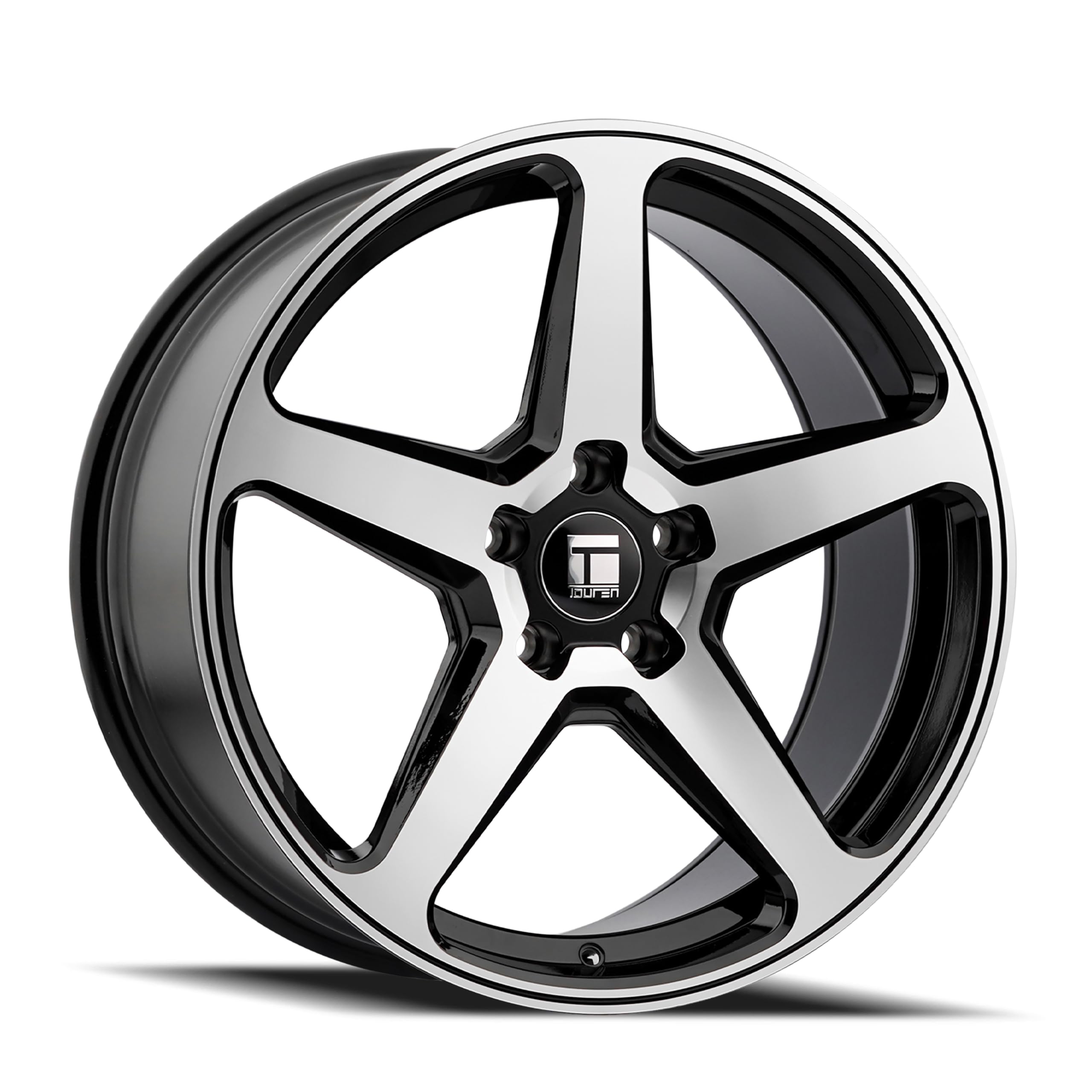 MACHINED Touren 3296 Black Wheel with Glossy (20 x 10. inches /6 x 112 mm, 35 mm Offset)