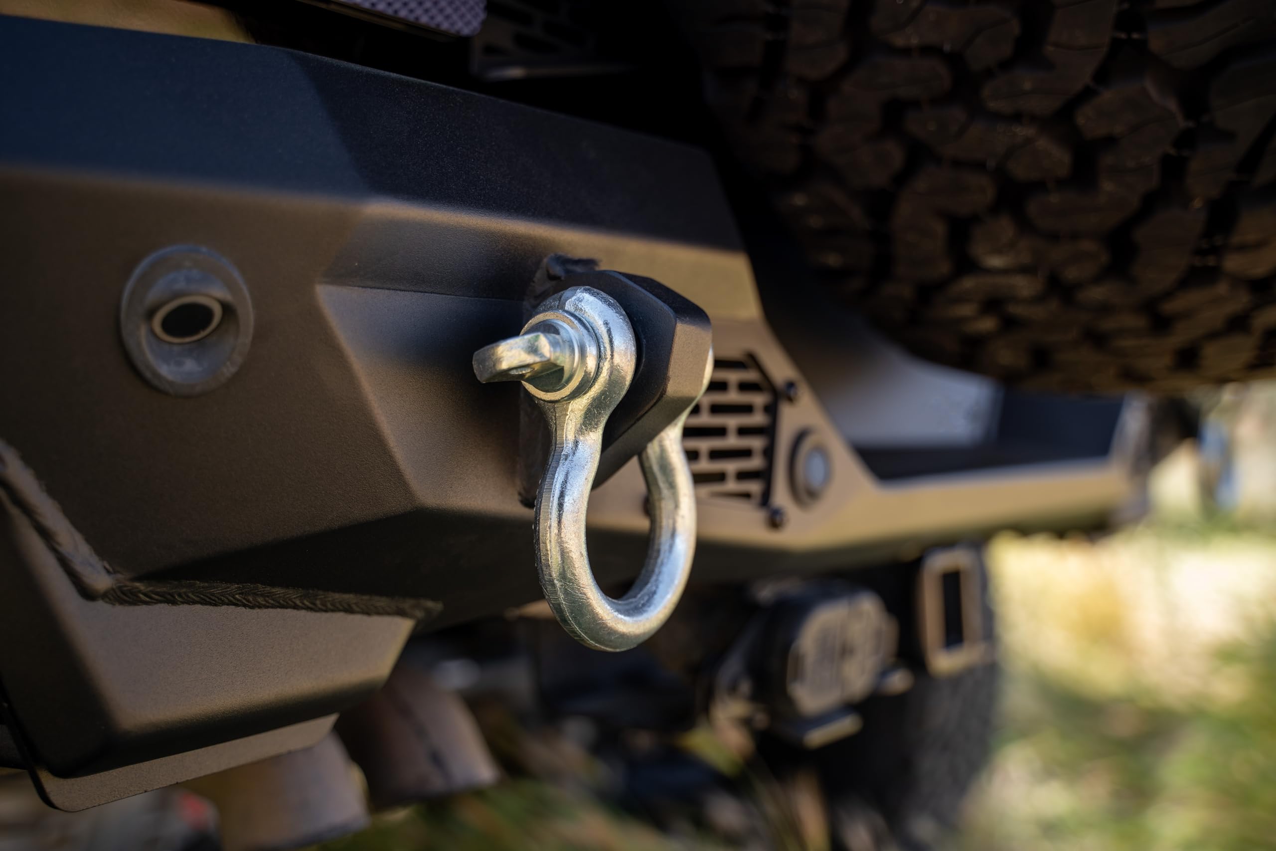 Spec Series DV8 Offroad Rear Bumper for 2021-2025 Ford Bronco | Mounts two 3" Light Pods | Features two 1" Thick D-Ring Mounts | Compatible With All Trim Levels (Including Raptor)