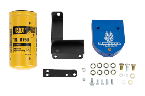 Sinister Diesel CAT Filter Adaptor Blue for 2004.5-2007 Cummins