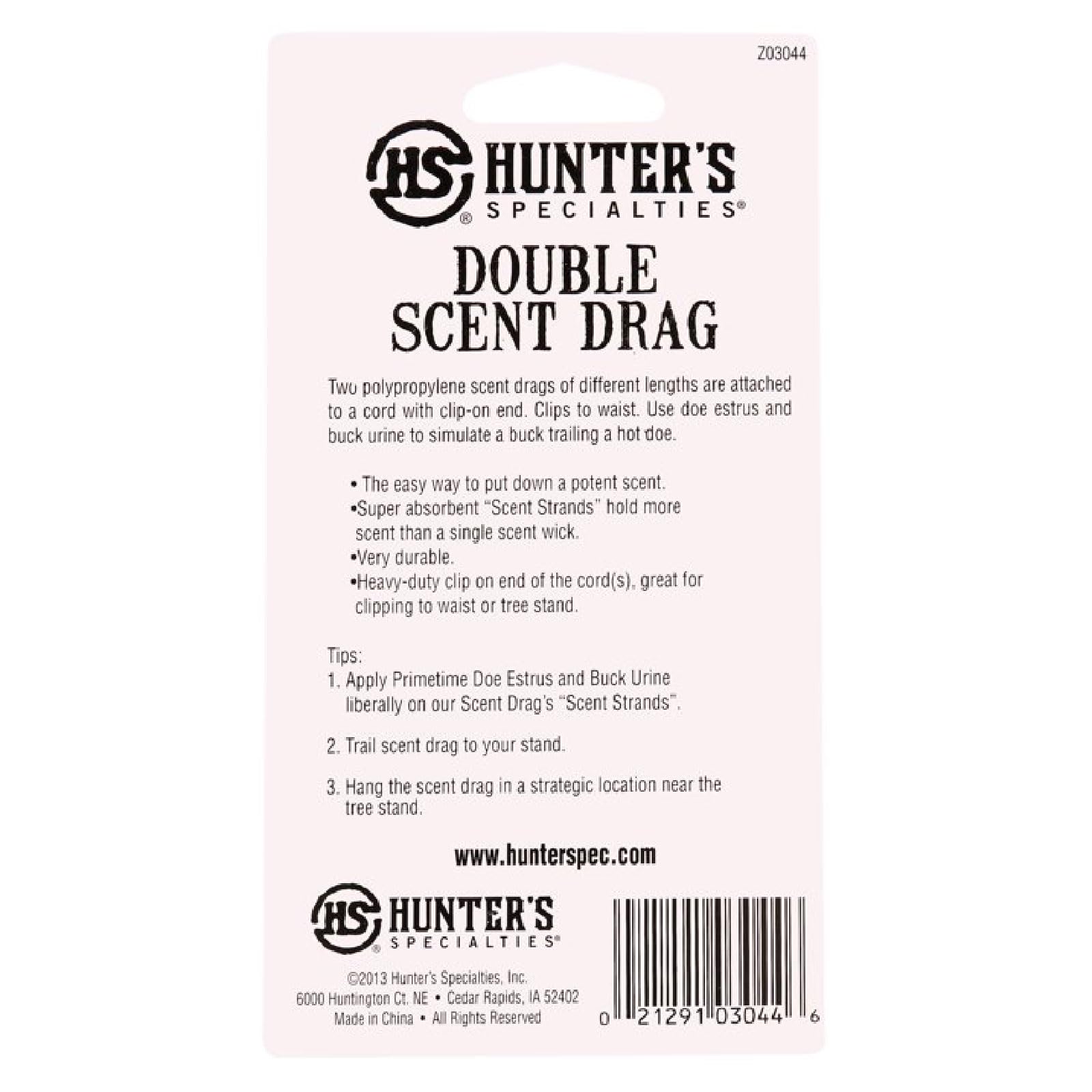 Double Scent Drag Hunters Specialties - Polypropylene Scent Drag Attractant Applicators Hunting Accessories (Scent Not Included)