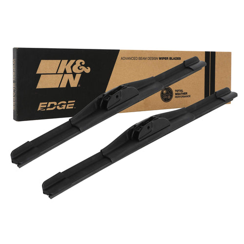 Wiper Blades K&N EDGE: All Weather Performance, Superior Windshield Contact, Streak-Free Wipe Technology: 28" + 21" (Pack of 2)