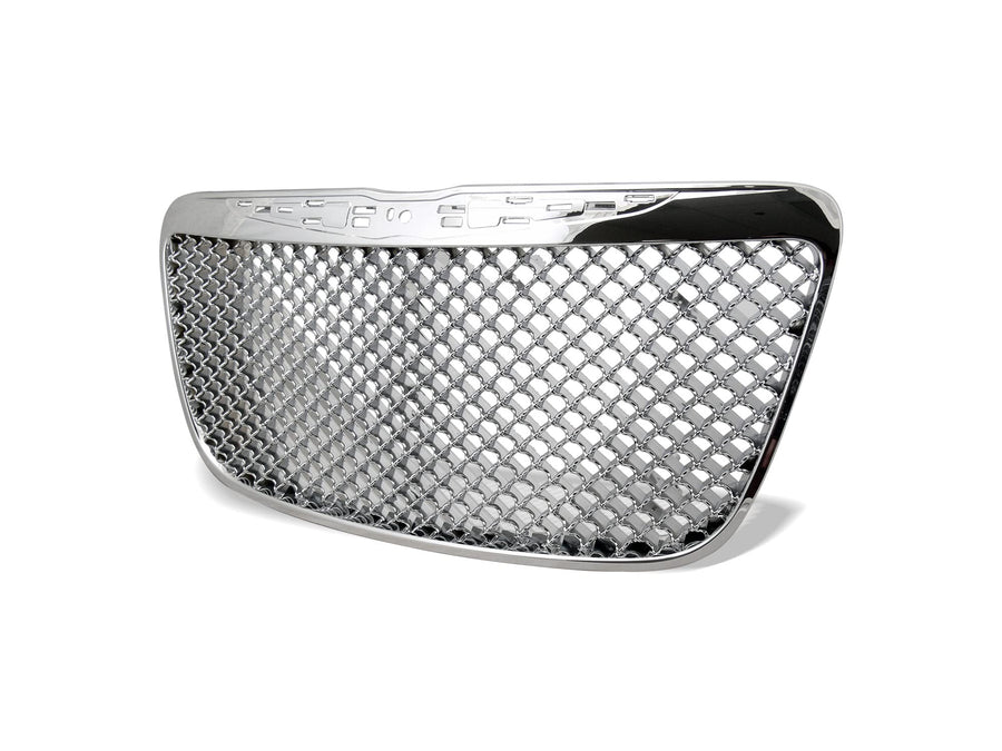 7147522 Armordillo USA Mesh Front Hood Grille - Polished Fits 2011-2014 Chrysler 300/300C