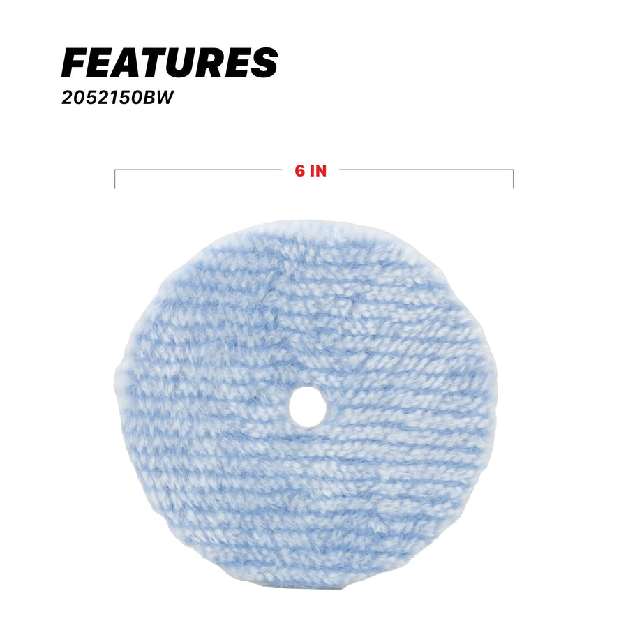 6” Maxshine Universal Synthetic Wool Cutting Pad | Durable Hook & Loop Pad for Heavy-Duty Use | Professional Buffing Pad Compatible with DA & Rotary Polishers | Paint Correction & Defect Removal