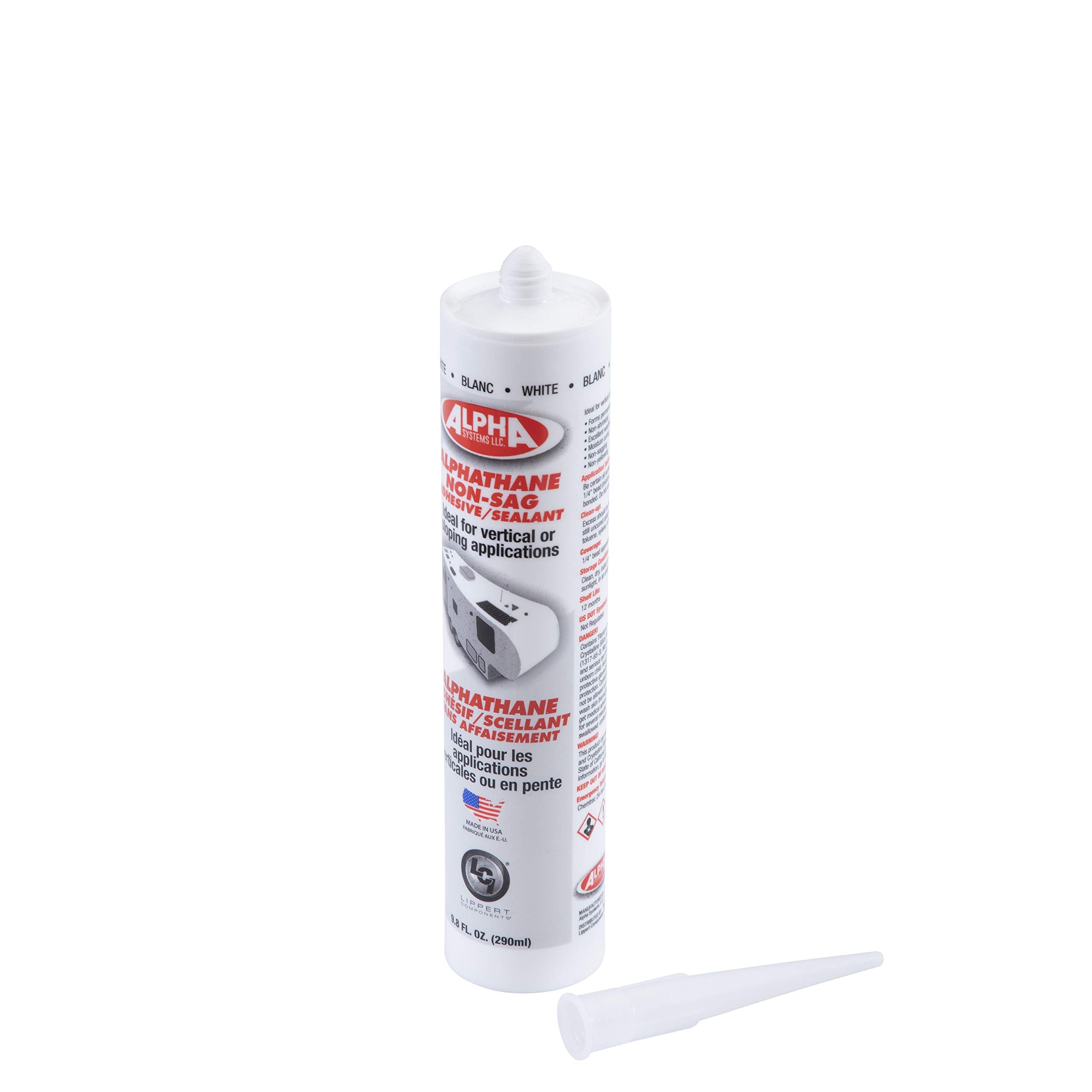Non-Sag Sealant 5160 ALPHATHANE for 5th Wheel RVs, Travel Trailers and Motorhomes