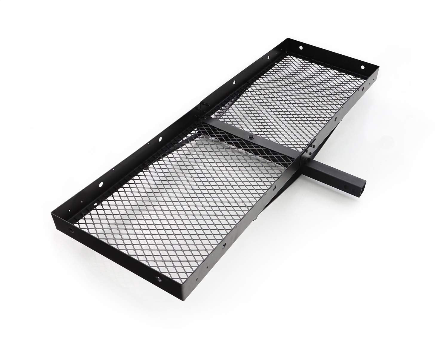 Lund 601010 20" X 60" Universal Hitch Mounted Steel Cargo Carrier for 2" Receiver, Black