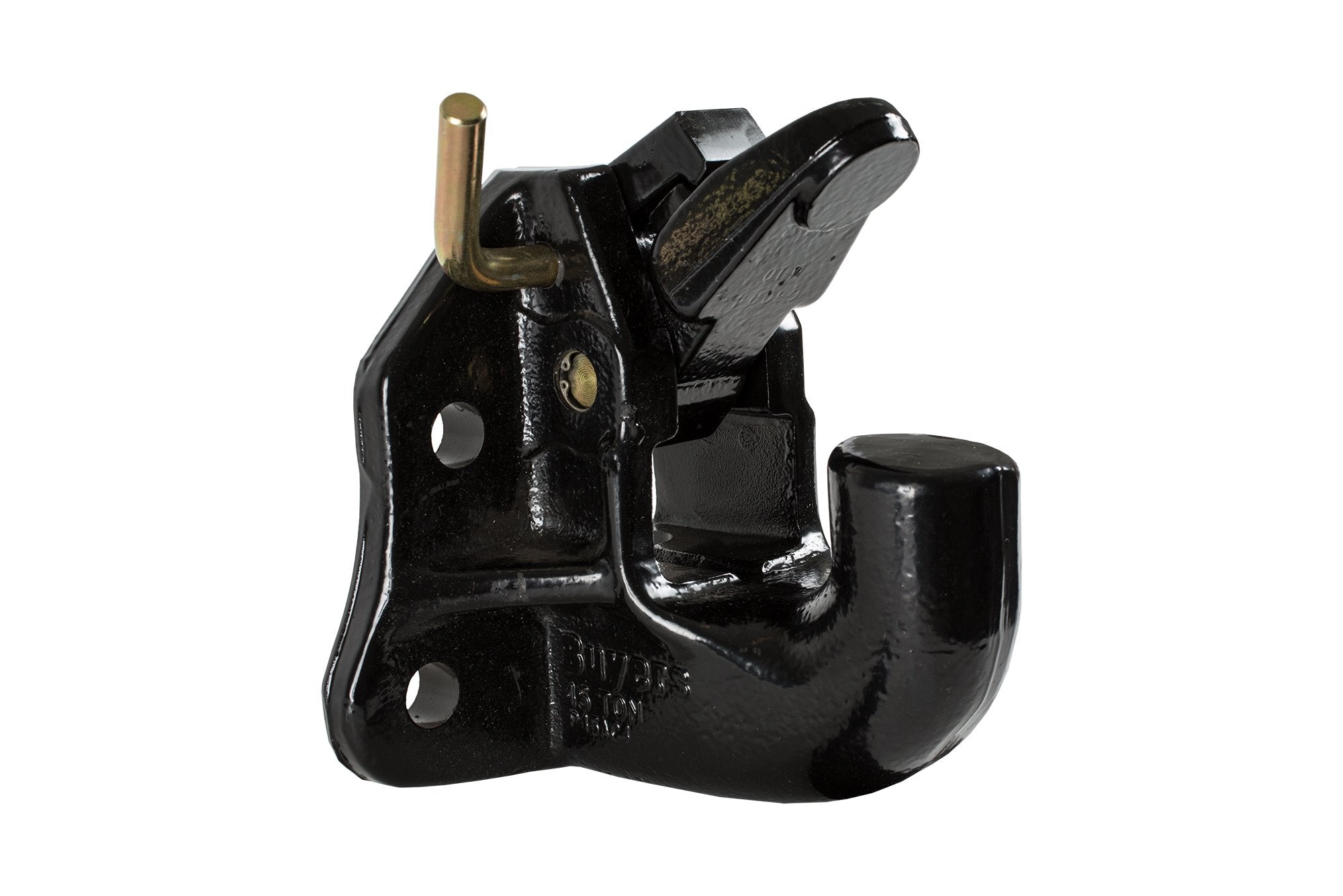 P45AC4 Buyers Products 45 Ton Air Compensated Pintle Hook, 4-Hole Mount, Black