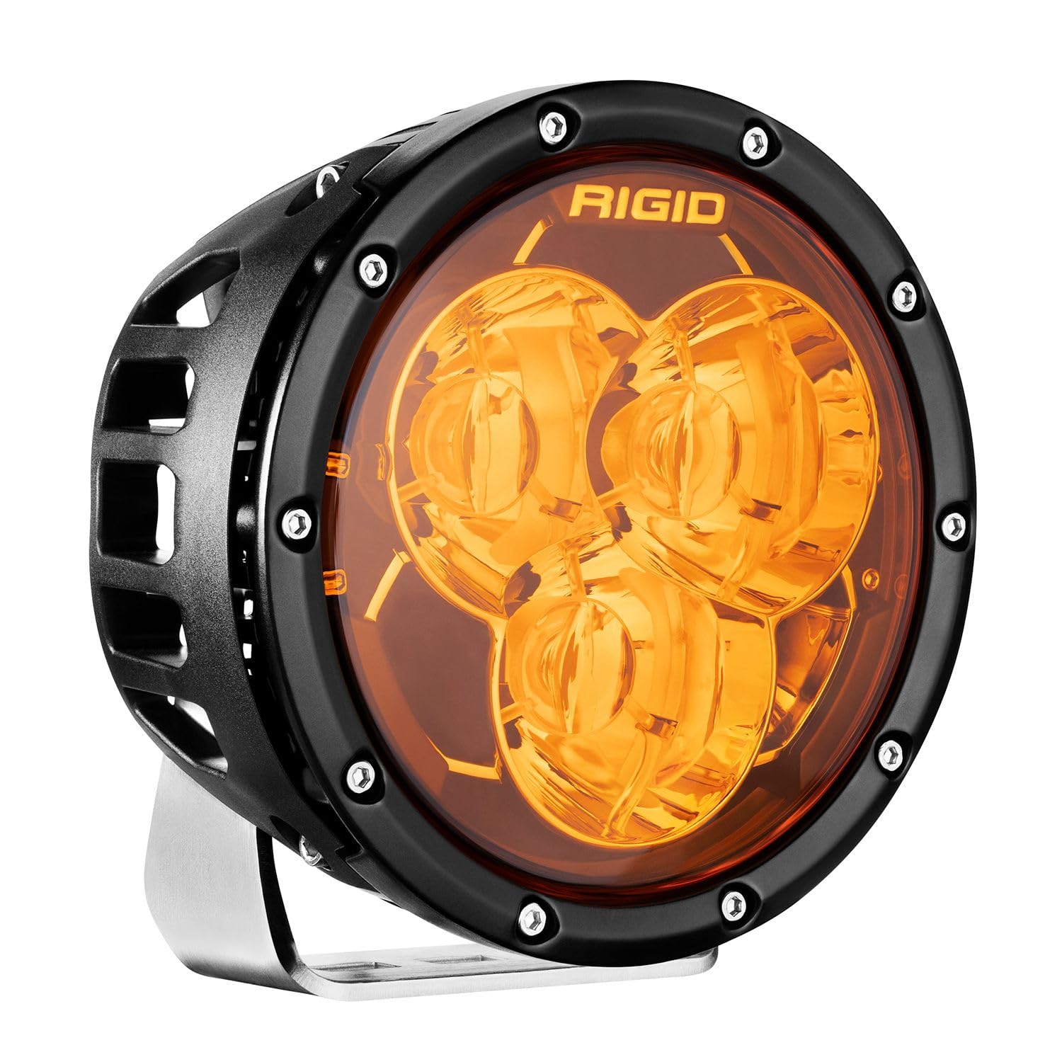 360-Series RIGID Industries 36212-6 Inch Laser Amber PRO with Precision Spot Optics and Amber Backlight