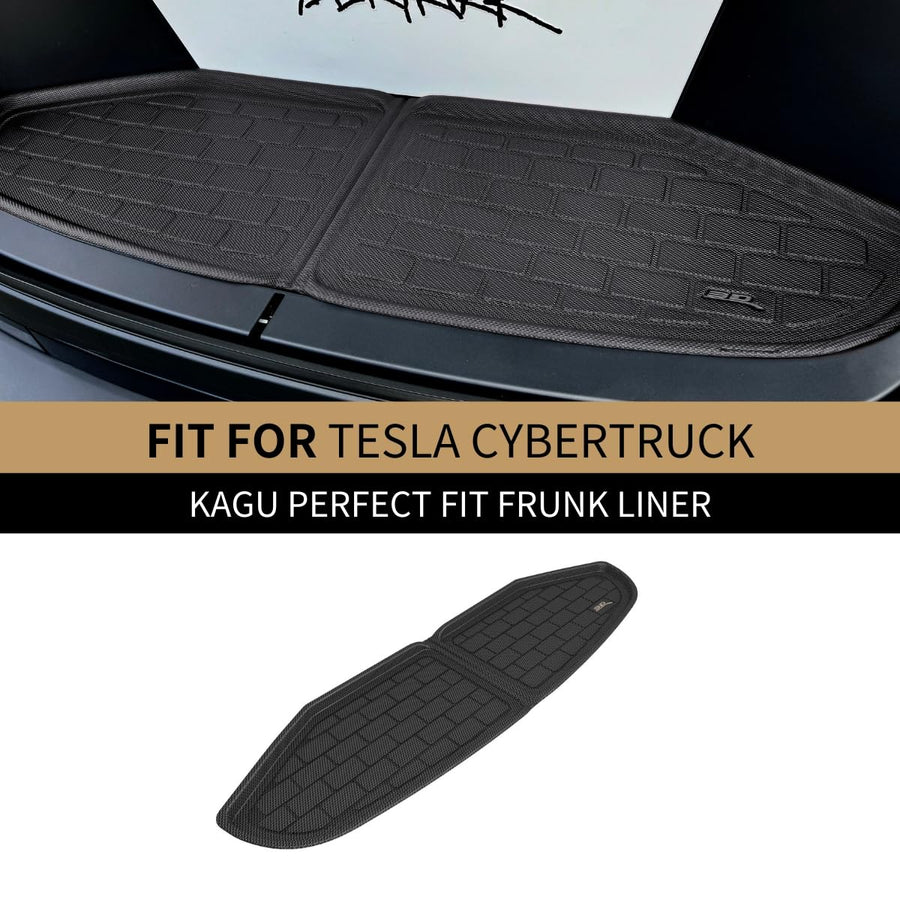 Custom Fit 3D MAXpider Kagu Cargo Liner (Black) Compatible with Tesla Cybertruck 2024-2026 - Cargo Liner