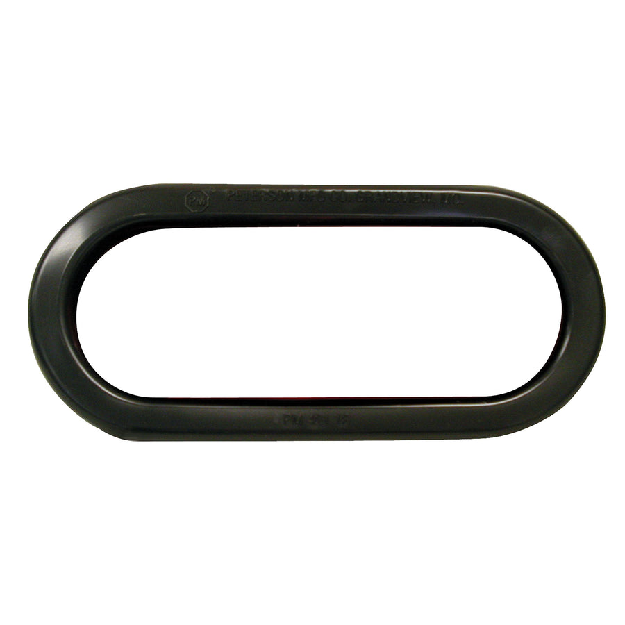 421-18 Peterson Manufacturing 6.5" LED (S/T/T Light Grommet Oval Pvc), 1 Pack, Black