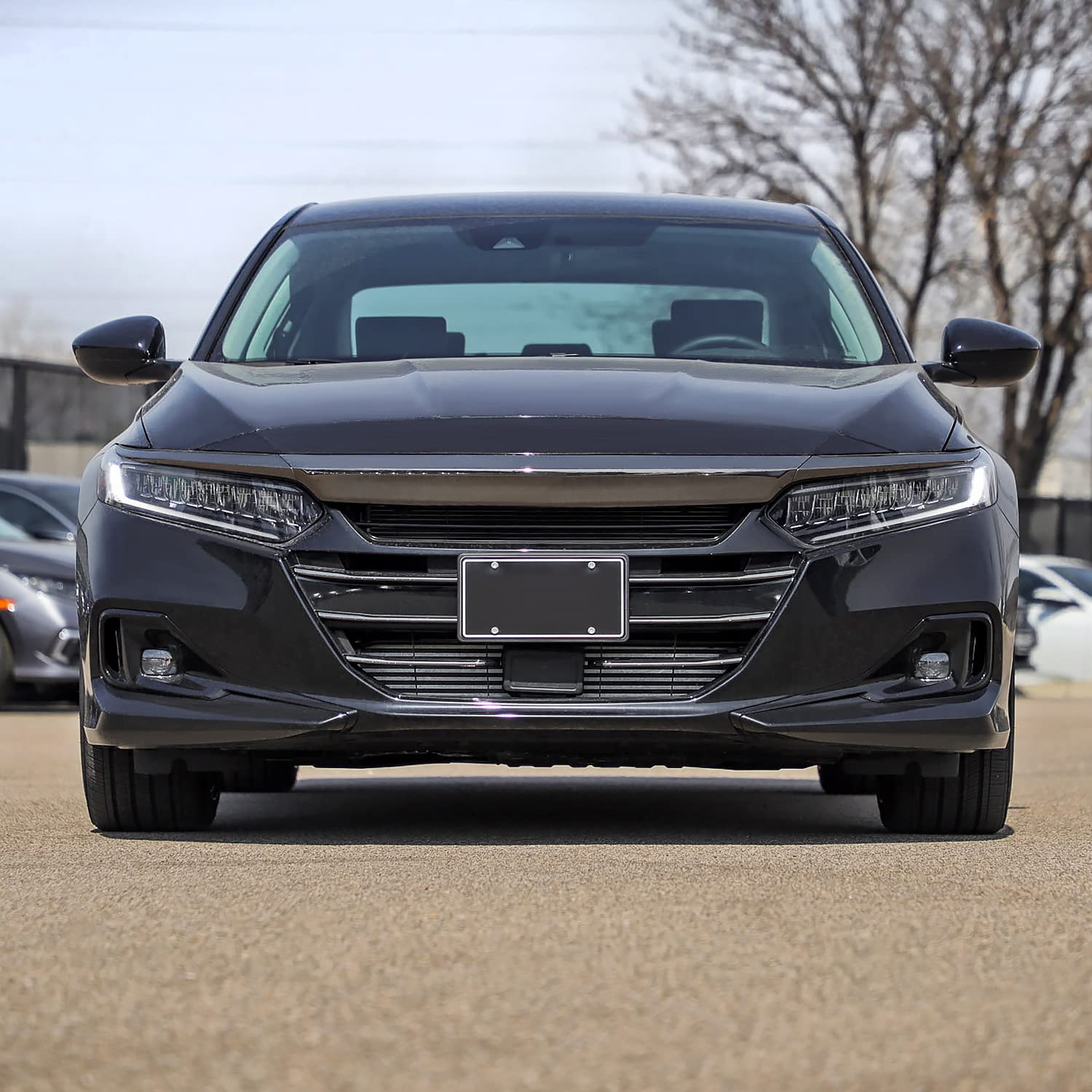 Chrome LED Fog Lights Spec-D Tuning + Bezel + Switch Compatible with 2021-2022 Honda Accord 4Dr Sedan, Left + Right Pair Assembly