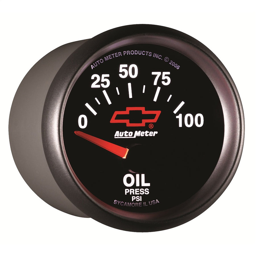 Auto Meter 2-1/16" GM Performance Parts Red 0-100 PSI Short Sweep Electric Oil Pressure Gauge 3627-00406