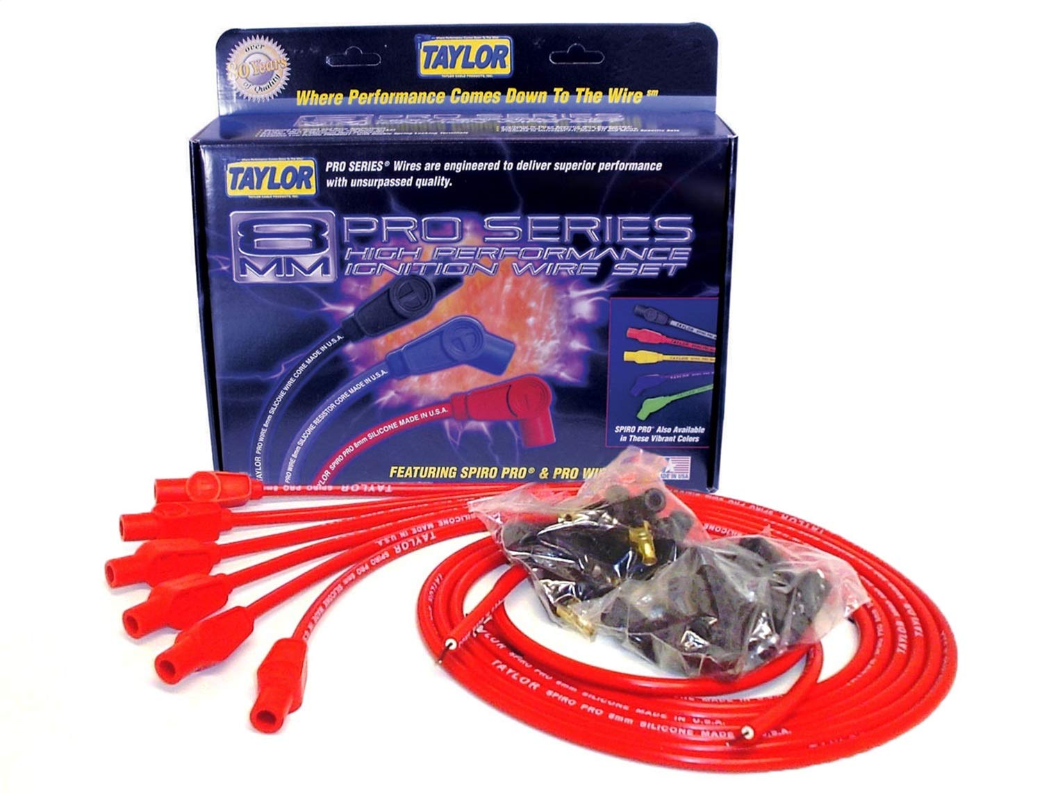 Spiro-Pro Taylor Cable 73245 Red Spark Plug Wire Set