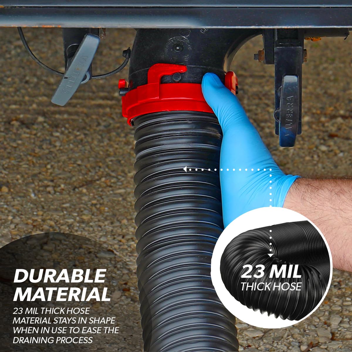 Dominator Valterra 10' Extension Hose , Black