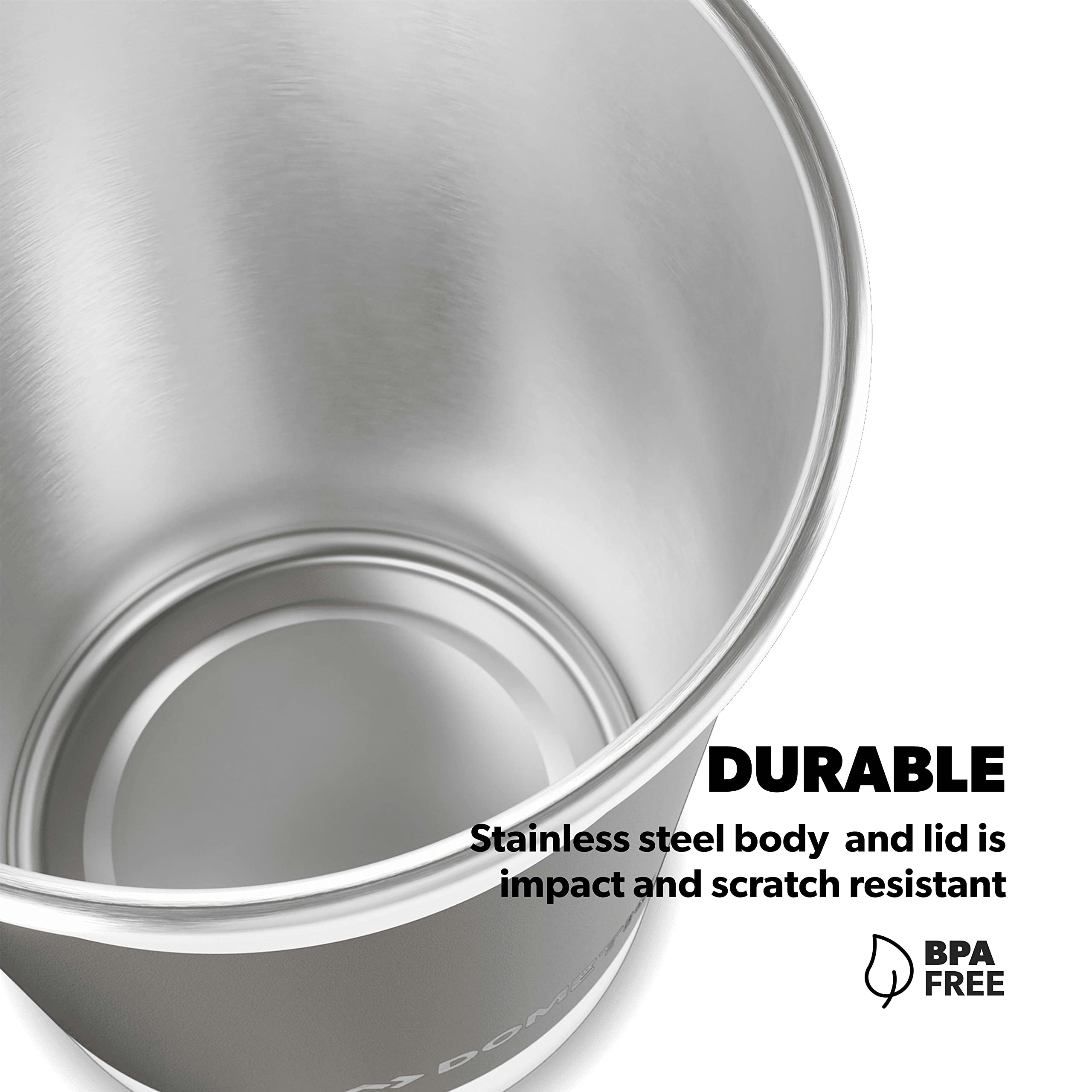 Dometic 16 oz Premium Stainless Steel Stackable Cups (4-pack) Ore