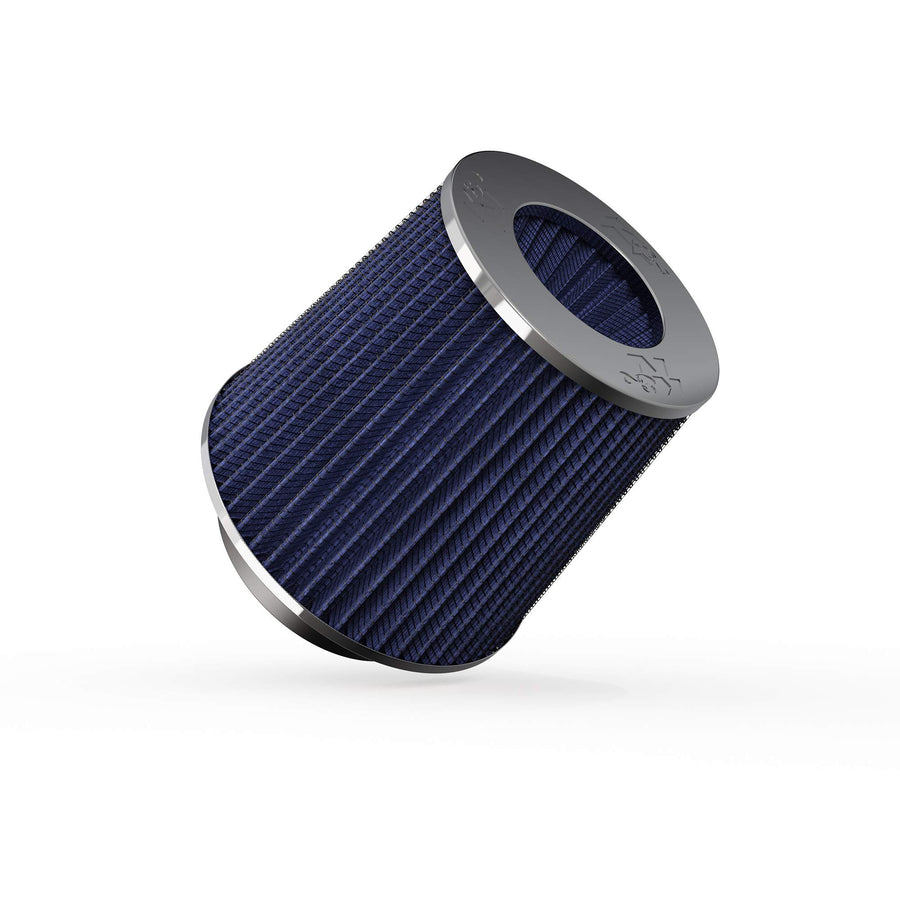 K&N Original High-Flow Lifetime Universal Clamp-On Air Filter: Performance, Premium, Washable: Flange Diameter: 4 In, Filter Height: 5.5 In, Flange Length: 1.125 In, Shape: Round Tapered, RG-1001BL