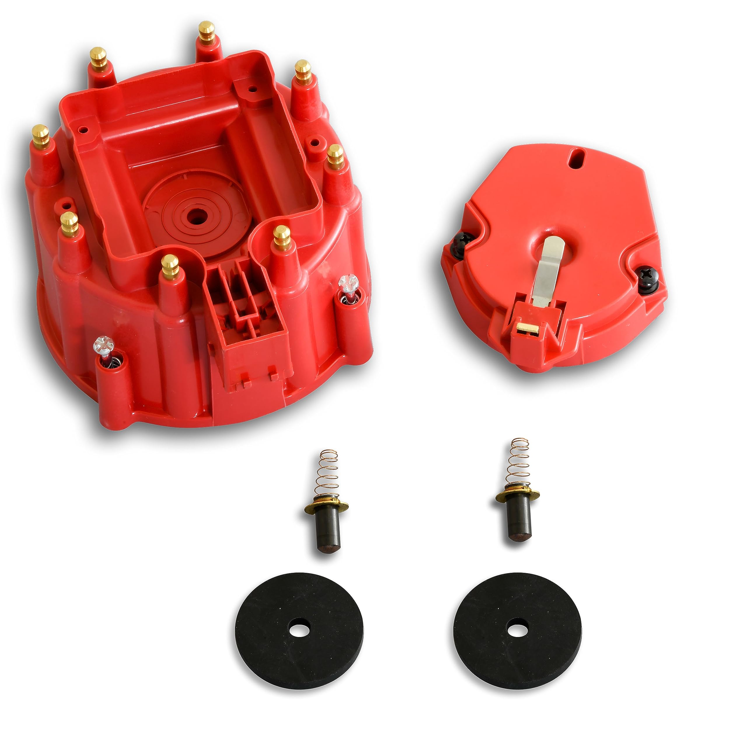 HEI Distributor Cap & Rotor Kit Pertronix D4011 (Red)
