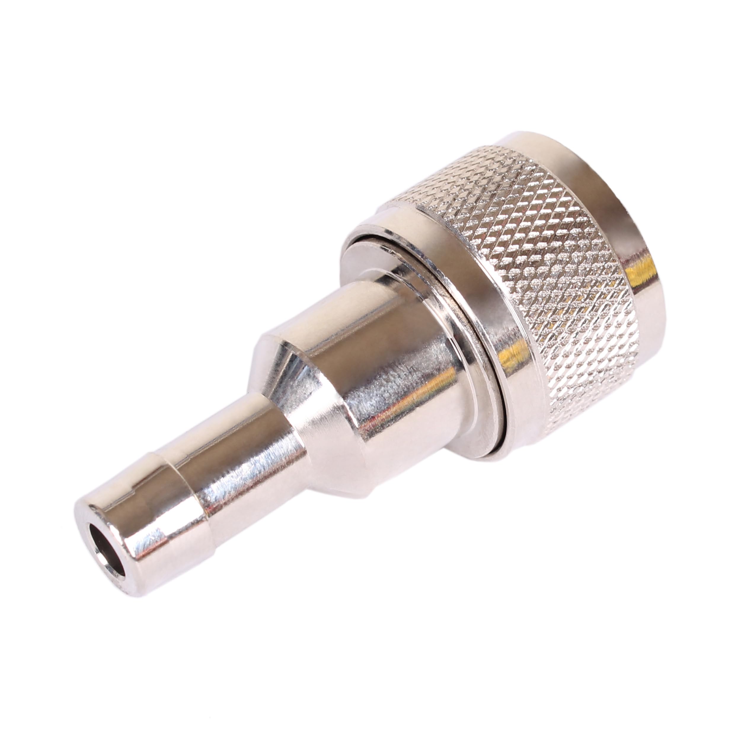 Fuel Line Connector Boat Engine 033498-10 for Honda 3/8" Barb Hose-To-Tank, ('91 & Newer), Chrome Plated, Tank Side Female