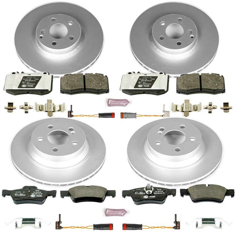 Power Stop ESK4520 Euro-Stop Brake Kit Front & Rear For Mercedes-Benz E350 2006, Mercedes-Benz E500 2003-2006 [Model Specific]