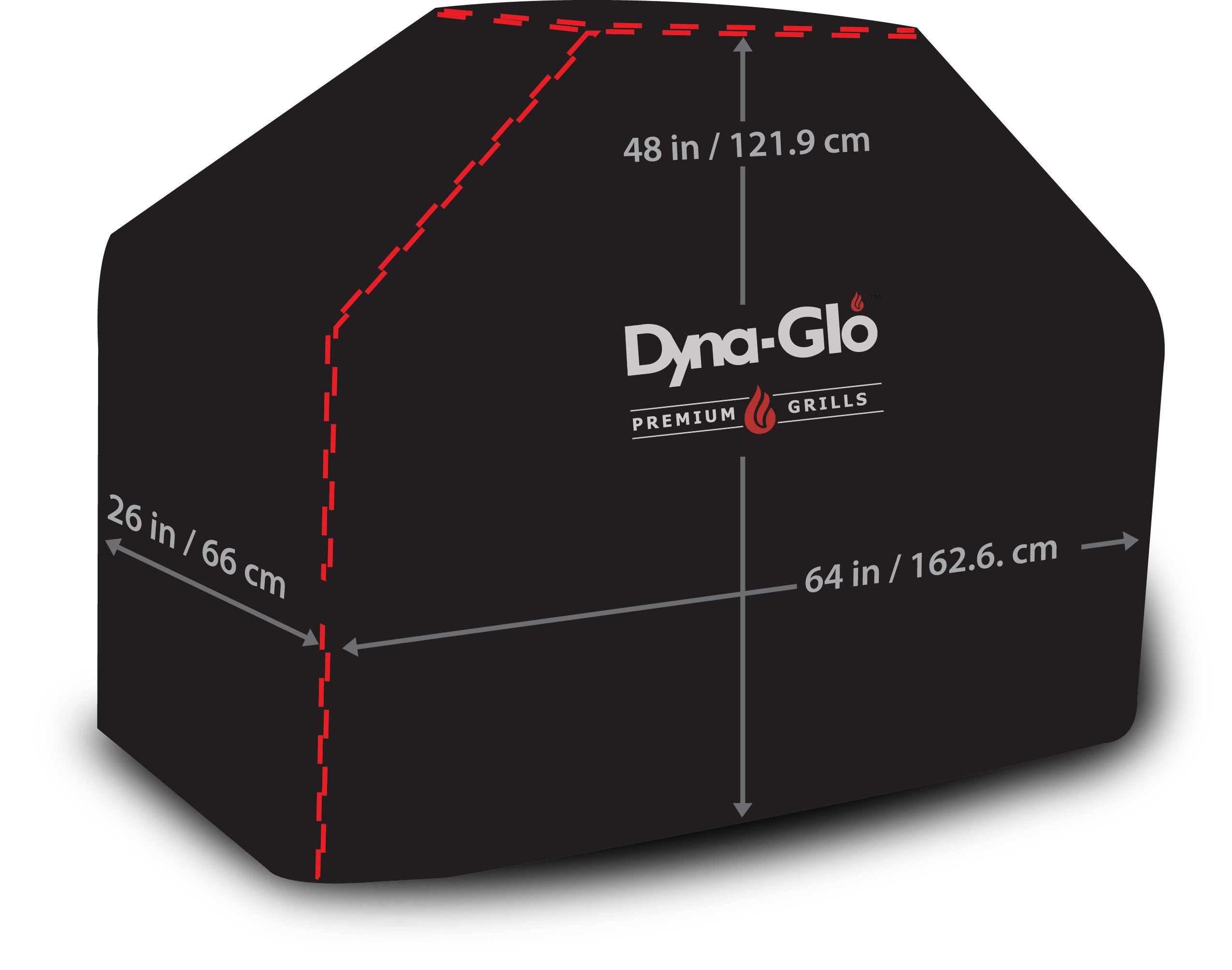 Dyna-Glo Grill Cover Premium for 64’’(162.6 cm) Grills, Black