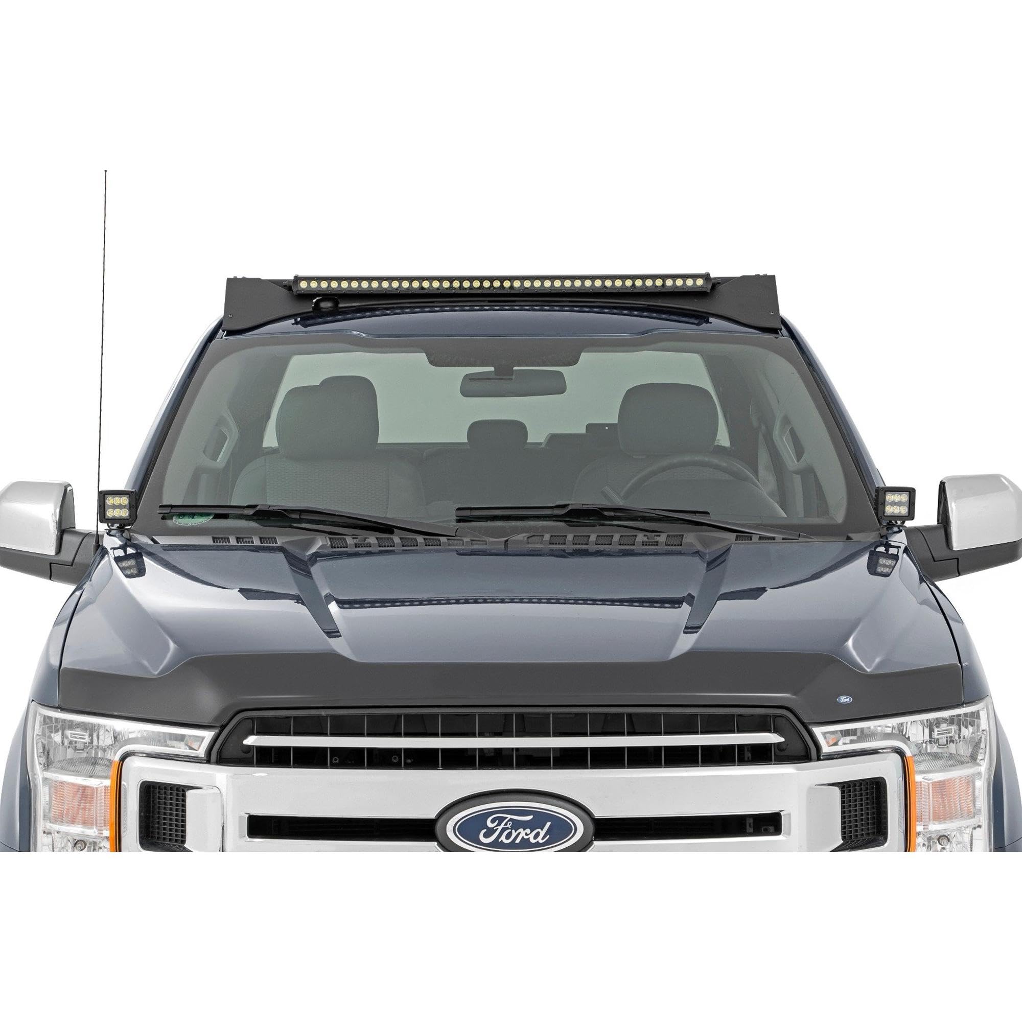 Rough Country LED Ditch Light Kit for F-150 Ford (2015-2025)/F-150 Lightning (2022-2025) - 80W Dual 2" Spectrum Series Lights, 9600 Lumens, Combo Spot & Flood Beam