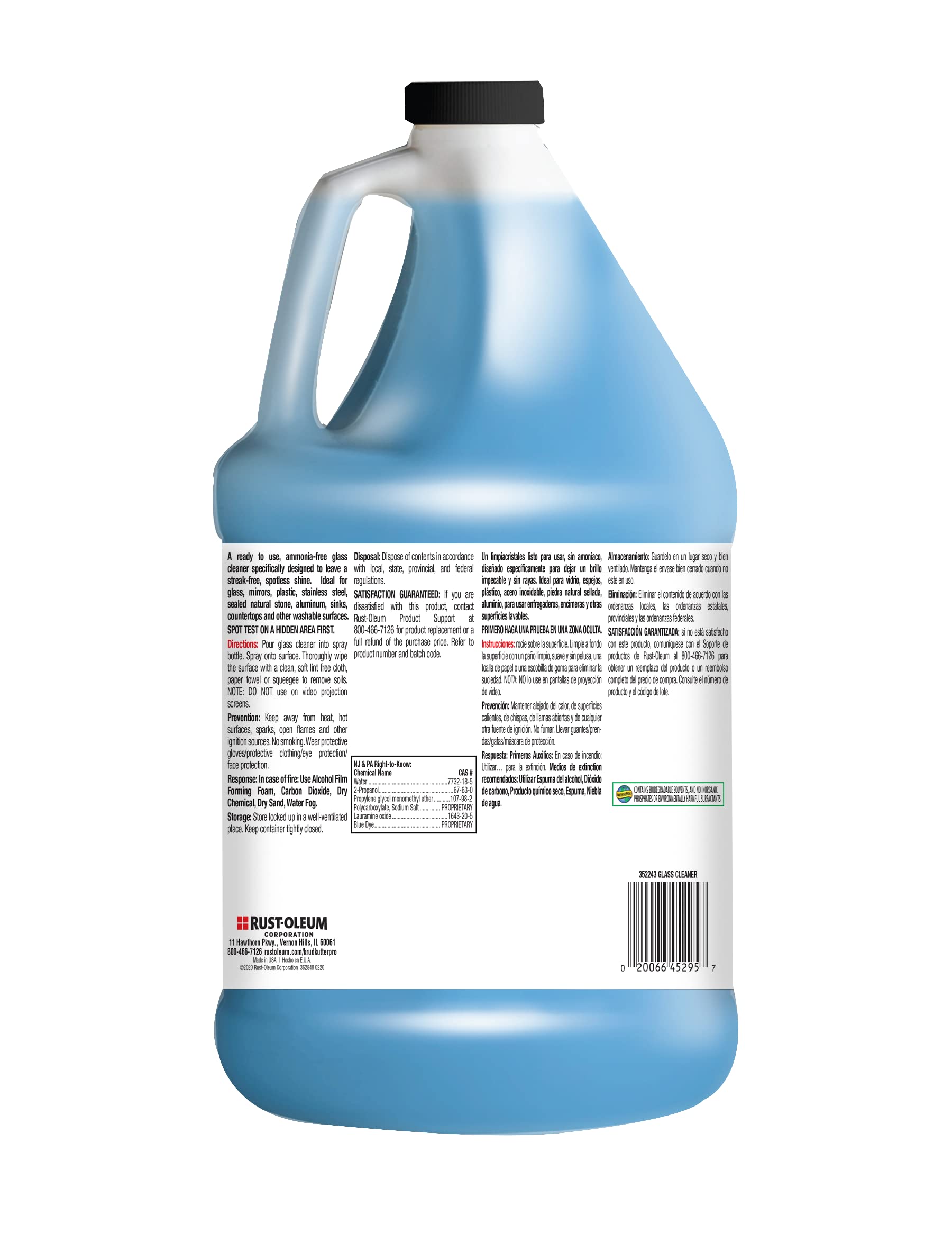 Glass Cleaner Krud Kutter Pro 352243, Gallon
