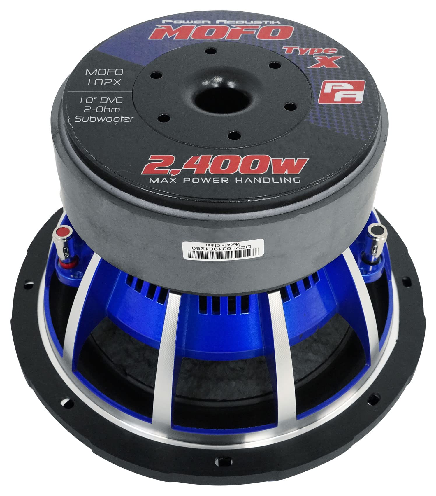 MOFO Power Acoustik 10-Inch Competition Subwoofer Dual 2-Ohm Voice Coils